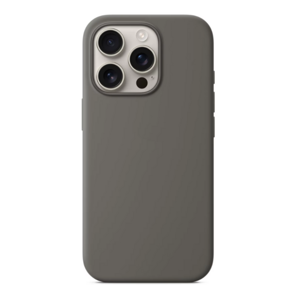 iPhone 16 Pro Max Silicon Case Stone Gray