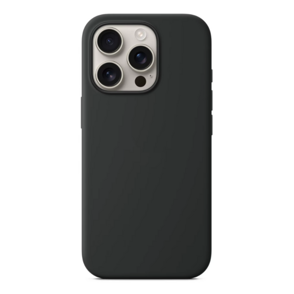 iPhone 16 Pro Max Silicon Case Stone Black