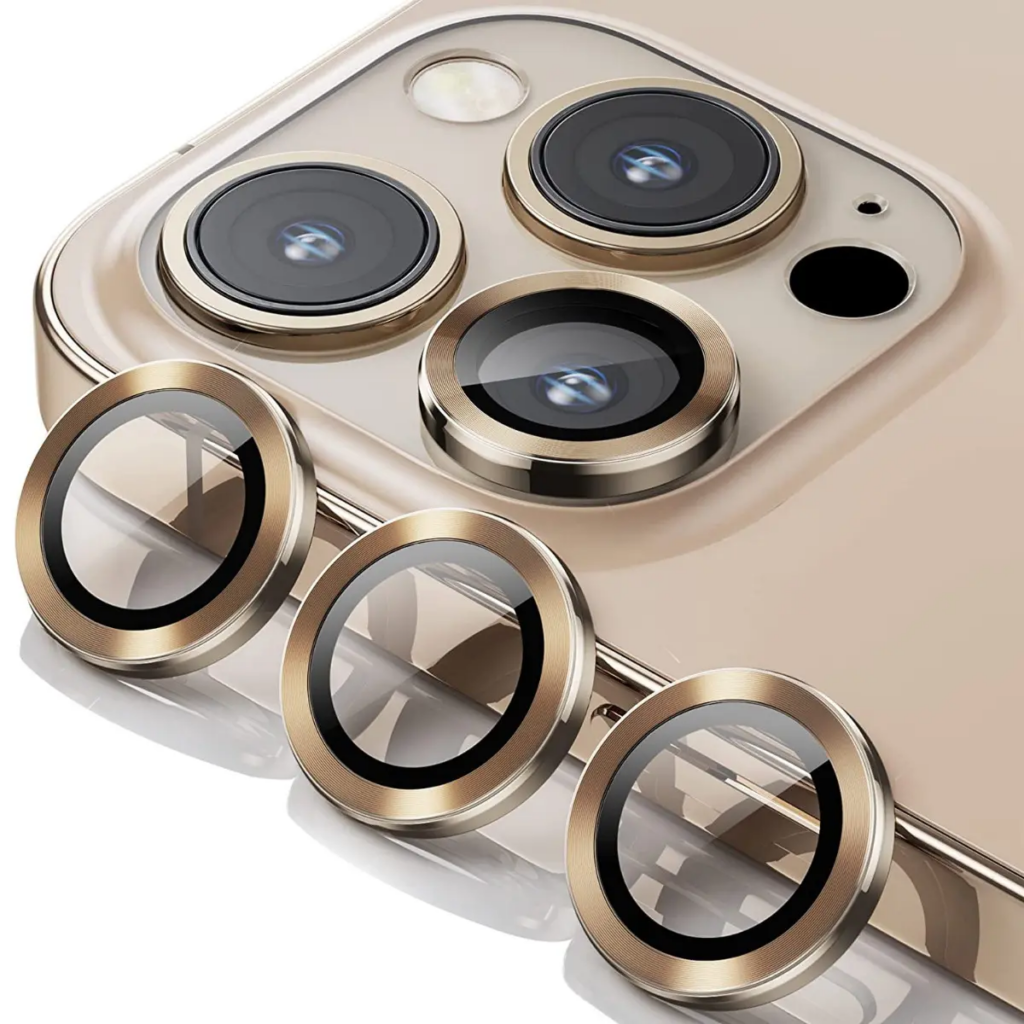 Gold Camera Lens Protector for iPhone 14 Pro Max